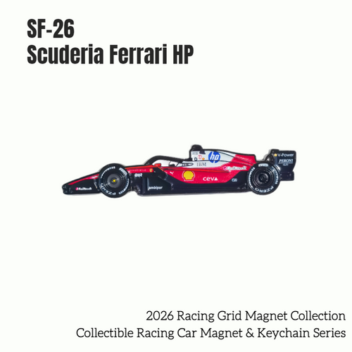 Formula One Racing Cars Collectible Magnet & Keychain