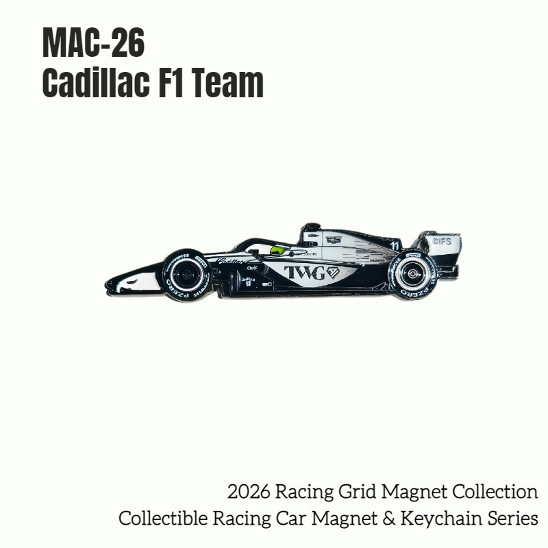 Formula One Racing Cars Collectible Magnet & Keychain