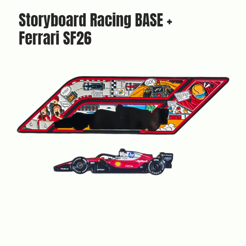 Formula One Racing Cars Collectible Magnet & Keychain