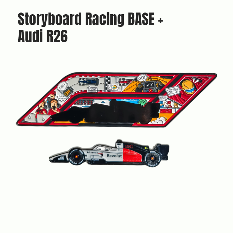 Formula One Racing Cars Collectible Magnet & Keychain