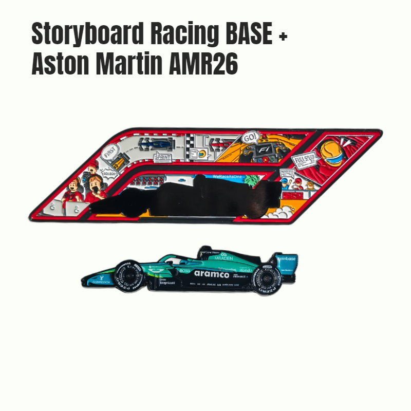 Formula One Racing Cars Collectible Magnet & Keychain
