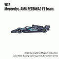 Formula One Racing Cars Collectible Magnet & Keychain