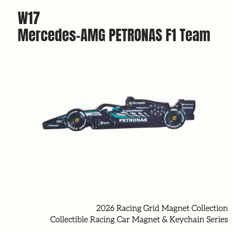 Formula One Racing Cars Collectible Magnet & Keychain