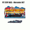 Pit Stop Diorama Base + W17 Mercedes Racing Car Magnets