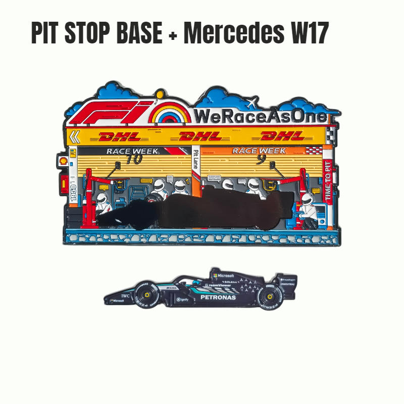 Formula One Pit Stop Diorama Magnets （matched with all cars)