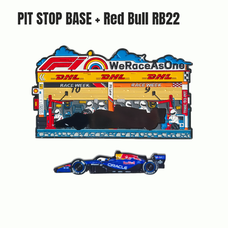 Formula One Pit Stop Diorama Magnets （matched with all cars)