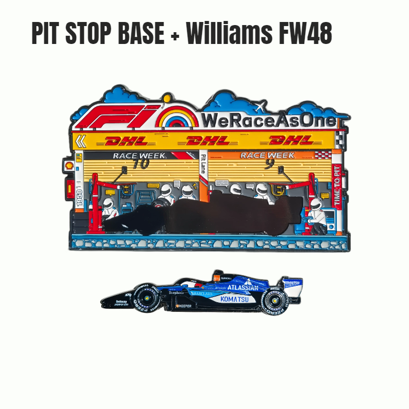 Formula One Pit Stop Diorama Magnets （matched with all cars)