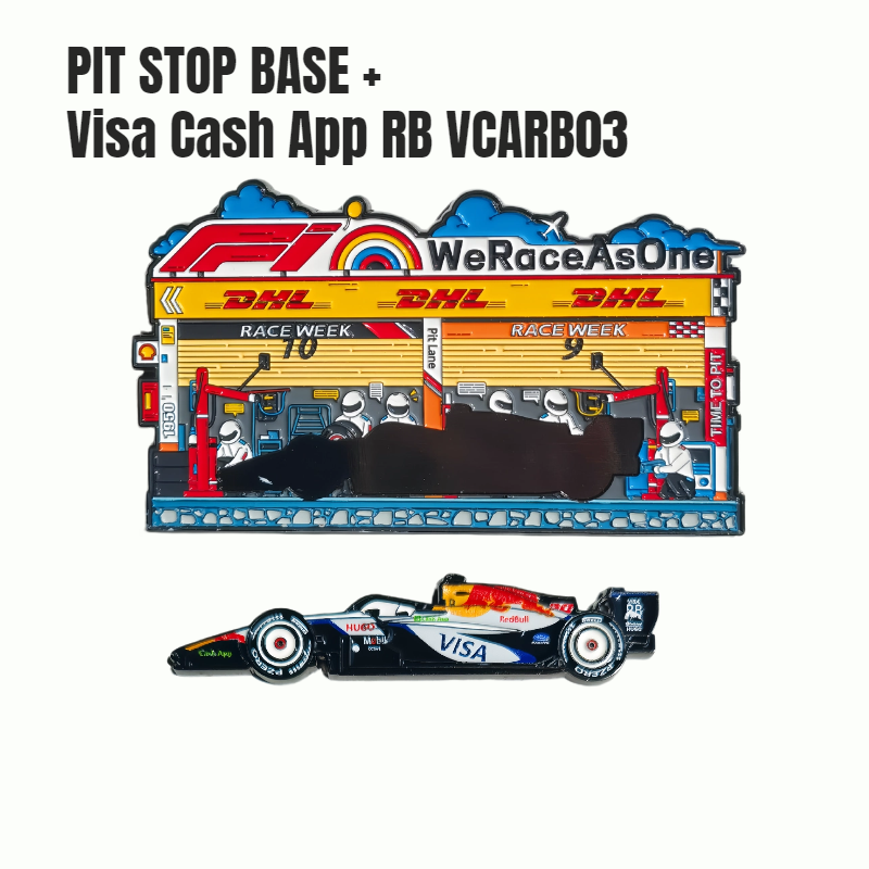 Formula One Pit Stop Diorama Magnets （matched with all cars)