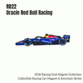 RB22 Reb Bull Racing Car Magnet and Keychain