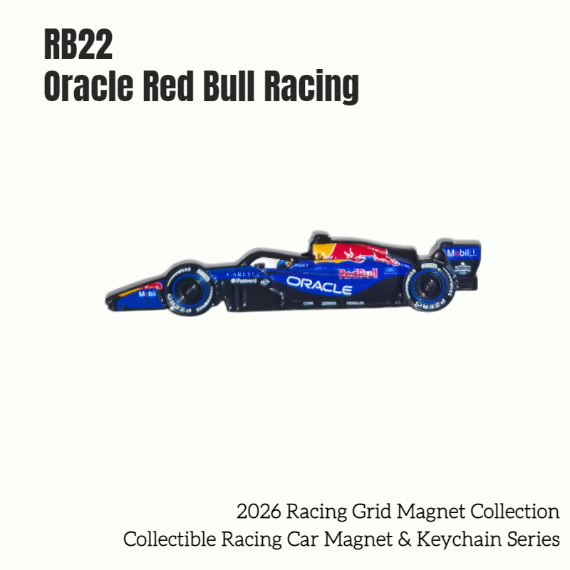 Formula One Racing Cars Collectible Magnet & Keychain