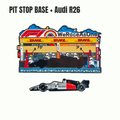 Pit Stop Diorama Base + R26 Audi Racing Car Magnets
