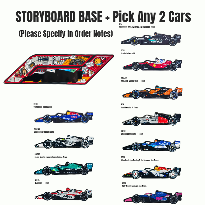BUDDLE: Storyboard Diorama BASE + Pick Any 2 Cars