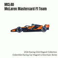 MCL40 McLaren Racing Car Magnet and Keychain
