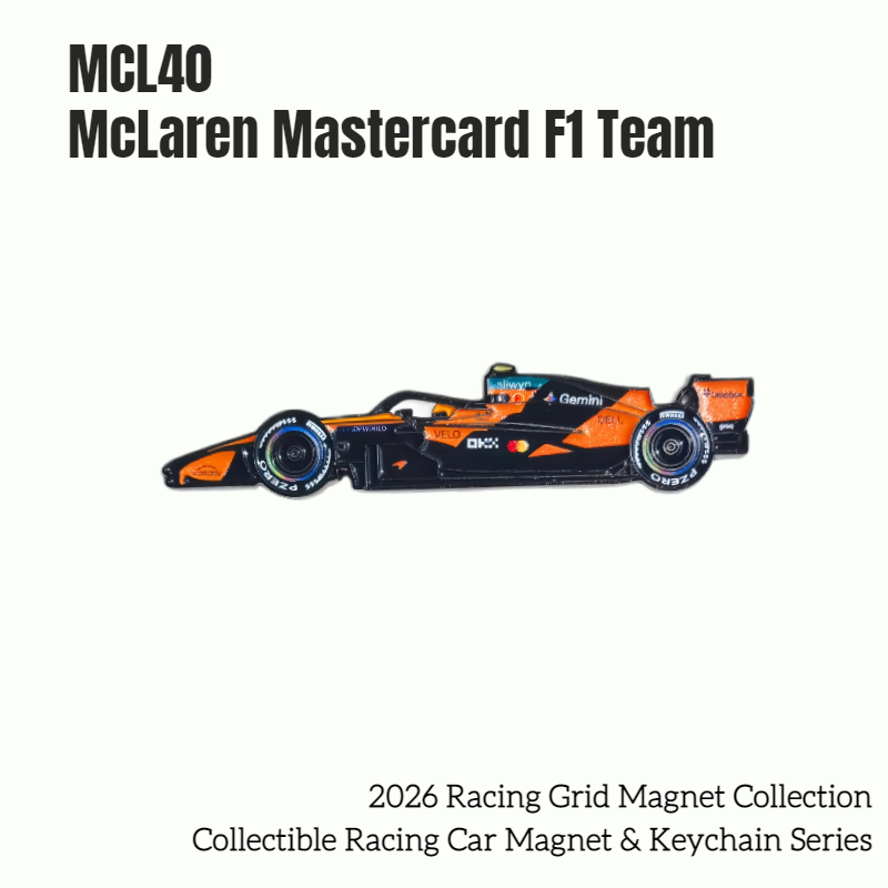 Formula One Racing Cars Collectible Magnet & Keychain