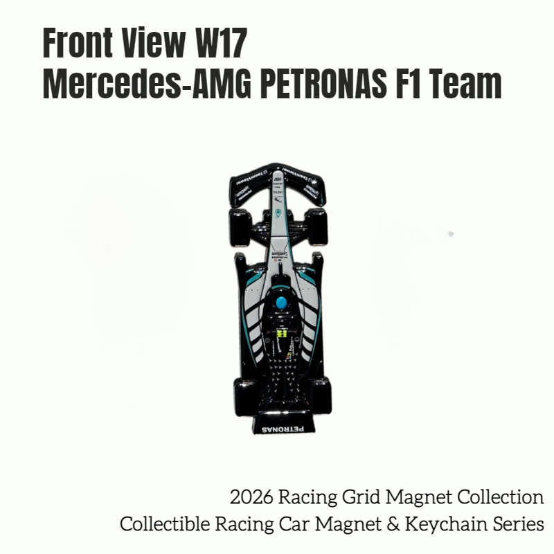 Formula One Racing Cars - Front View Magnet & Keychains
