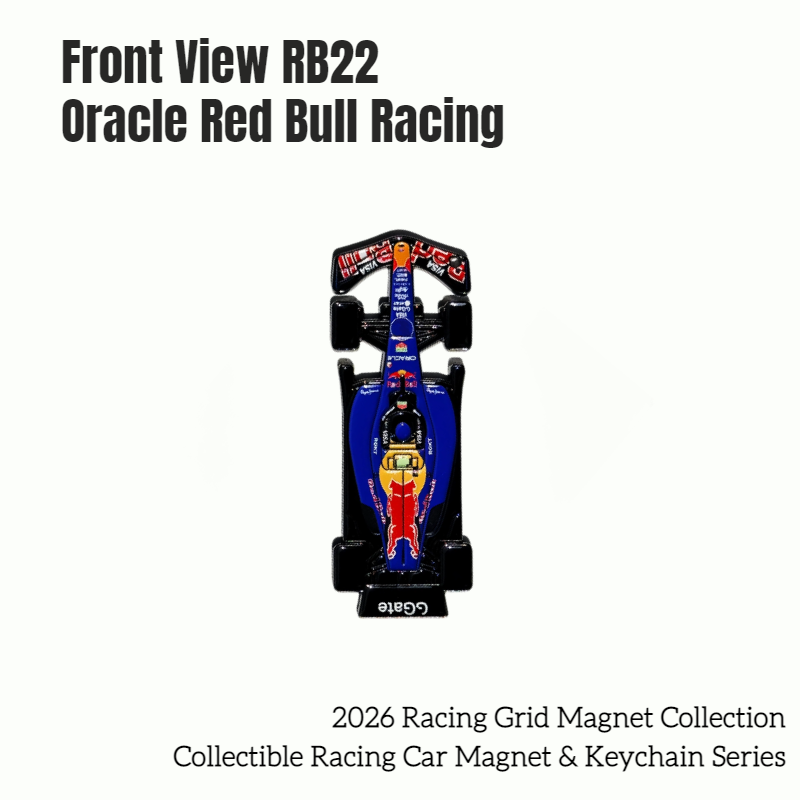 Formula One Racing Cars - Front View Magnet & Keychains