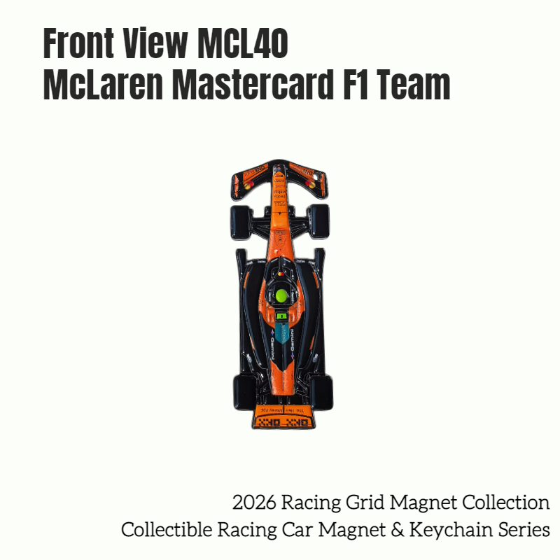 Formula One Racing Cars - Front View Magnet & Keychains