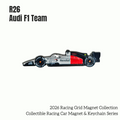 R26 Audi Racing Car Magnet and Keychain