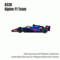 A526 Alpine Racing Car Magnet and Keychain