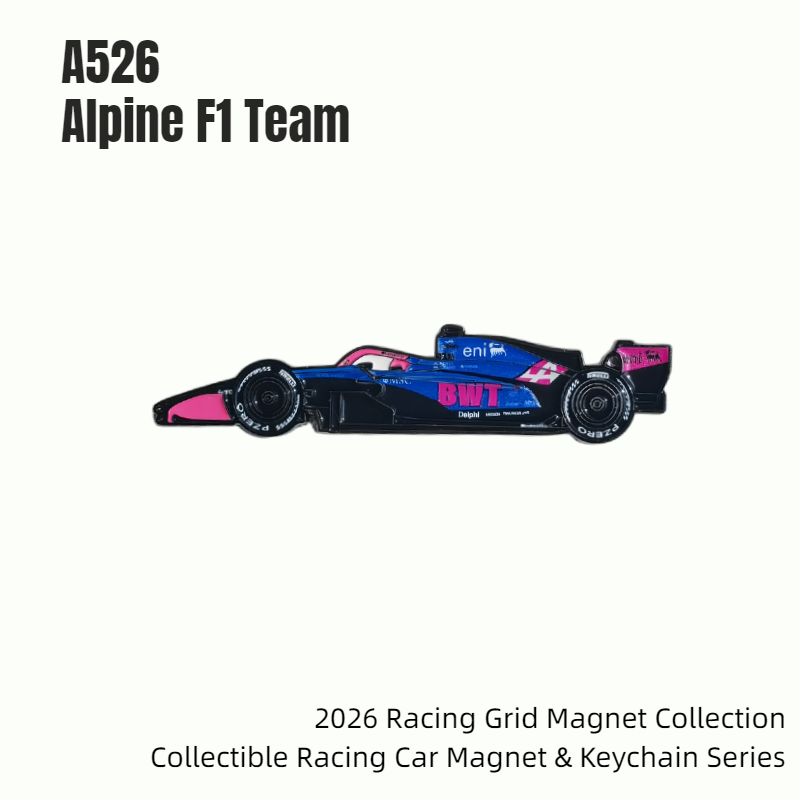 Formula One Racing Cars Collectible Magnet & Keychain