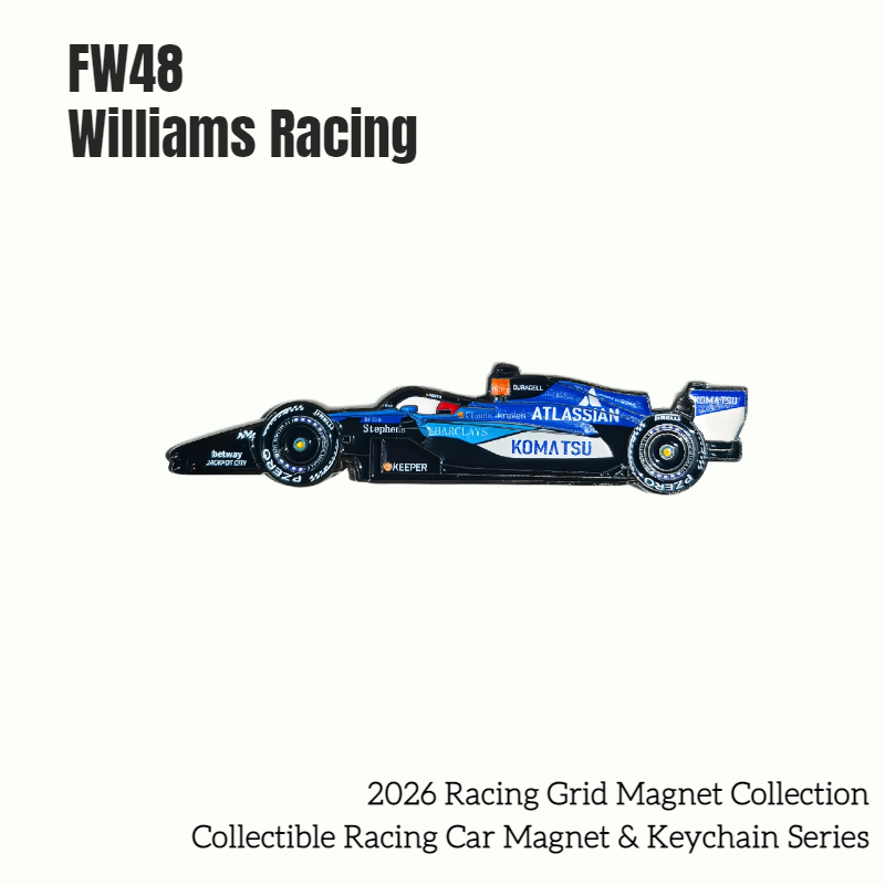 Formula One Racing Cars Collectible Magnet & Keychain